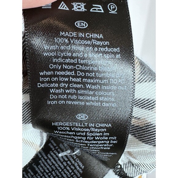 Hobbs London Black, White & Brown Classic Sleeveless Top UK 10 USA 6 SEE NOTE - Picture 9 of 10